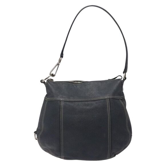Prada Hobo Navy Leather Shoulder Bag (Pre-Owned) - Picture 1 of 16